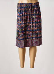 Jupe mi-longue taille normale bleu TERRE DE FÉES femme