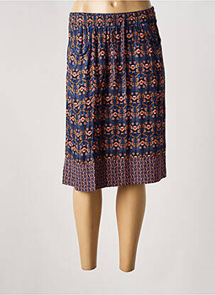 Jupe mi-longue taille normale bleu TERRE DE FÉES femme