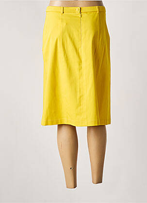 Jupe mi-longue stretch jaune PAUPORTÉ femme