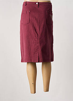 Jupe mi-longue stretch violet PAUPORTÉ femme