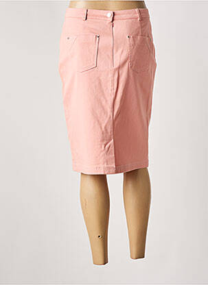 Jupe mi-longue stretch rose WEINBERG femme