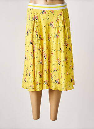 Jupe mi-longue jaune WEINBERG pour femme