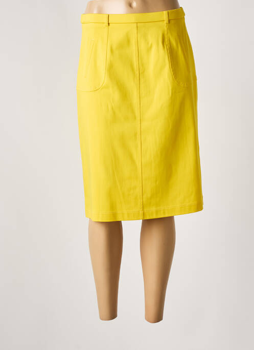 Jupe mi-longue jaune PAUPORTÉ pour femme