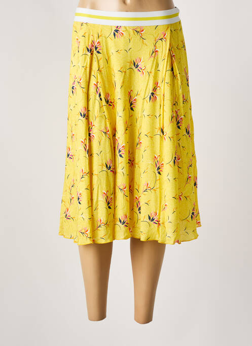 Jupe mi-longue jaune WEINBERG pour femme
