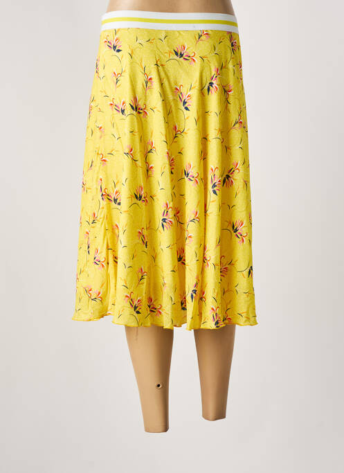 Jupe mi-longue jaune WEINBERG pour femme