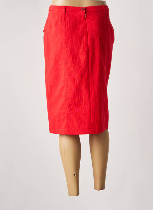 Jupe mi-longue rouge PAUPORTÉ pour femme