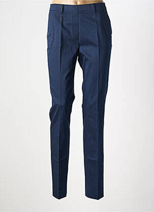 Pantalon chino tissage popeline taille normale bleu WEINBERG femme