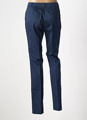 Pantalon chino tissage popeline taille normale bleu WEINBERG femme