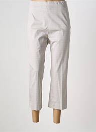 Pantalon 7/8 taille haute taille haute beige WEINBERG femme