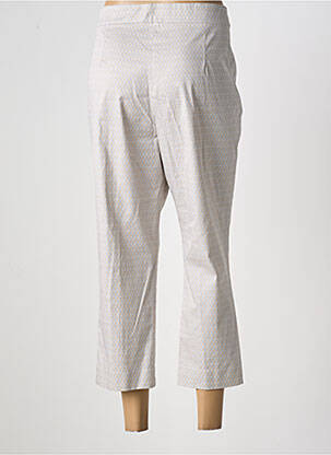 Pantalon 7/8 taille haute taille haute beige WEINBERG femme