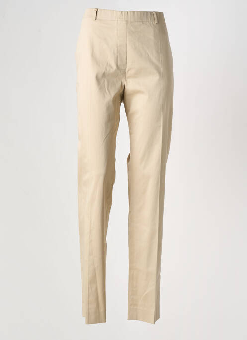Pantalon chino tissage popeline taille normale beige WEINBERG femme