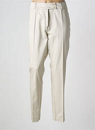 Pantalon chino tissage popeline taille normale beige WEINBERG femme