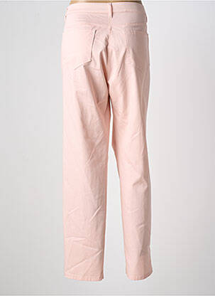 Pantalon slim tissage popeline taille normale rose WEINBERG femme