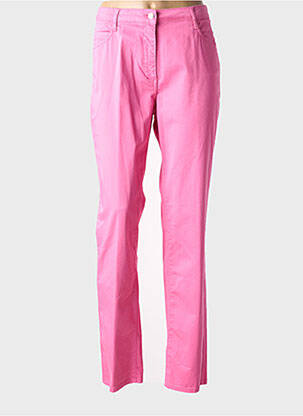 Pantalon slim tissage popeline taille normale rose PAUPORTÉ femme