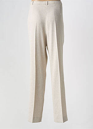 Pantalon droit taille élastique taille normale beige PAUPORTÉ femme