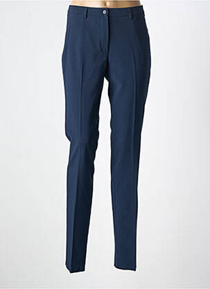 Pantalon slim taille élastique taille haute bleu PAUPORTÉ femme