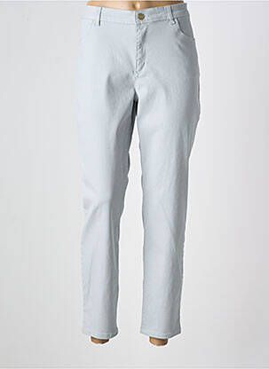 Pantalon 7/8 tissage popeline taille normale gris COMMA, femme