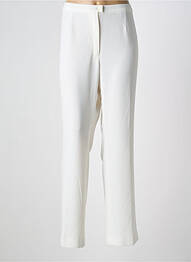 Pantalon droit tissage crêpe taille normale beige WEINBERG femme