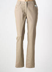 Jeans coupe slim marron PAUPORTÉ femme seconde vue