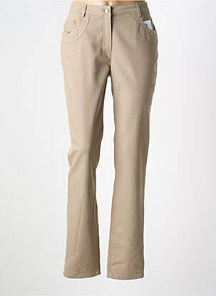 Jeans coupe slim marron PAUPORTÉ femme