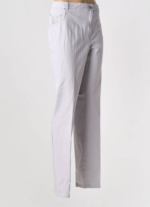 Jeans coupe slim stretch taille normale gris WEINBERG femme