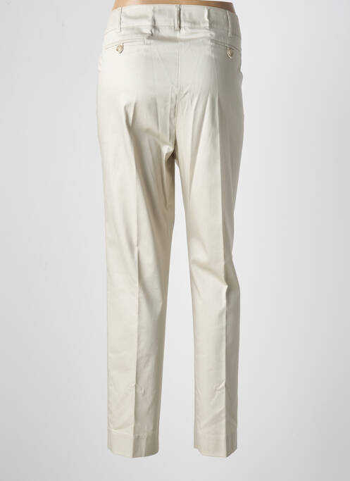 Pantalon chino tissage popeline taille normale beige WEINBERG femme