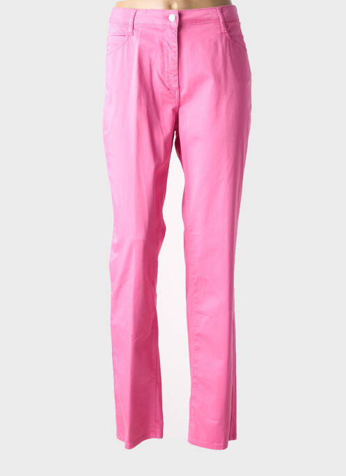 Pantalon slim tissage popeline taille normale rose PAUPORTÉ femme