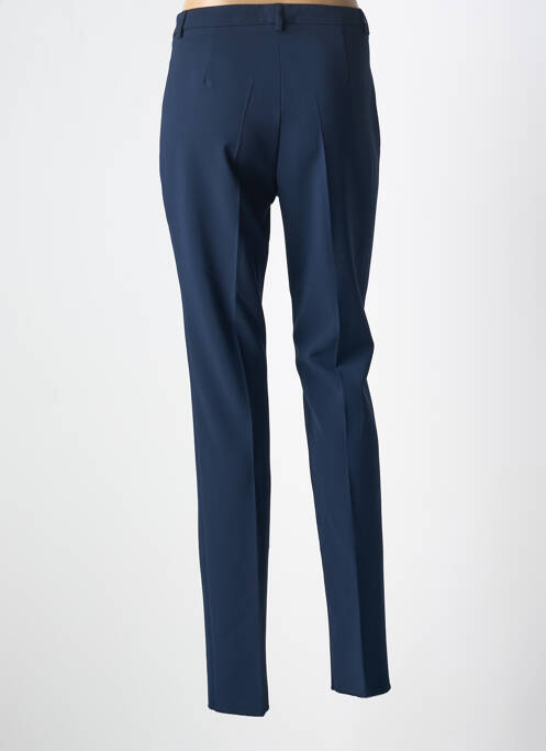 Pantalon slim taille élastique taille haute bleu PAUPORTÉ femme