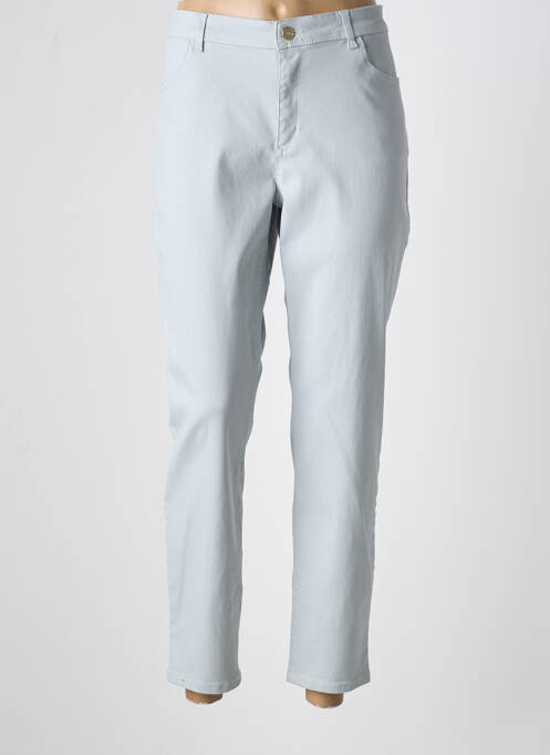 Pantalon 7/8 tissage popeline taille normale gris COMMA, femme