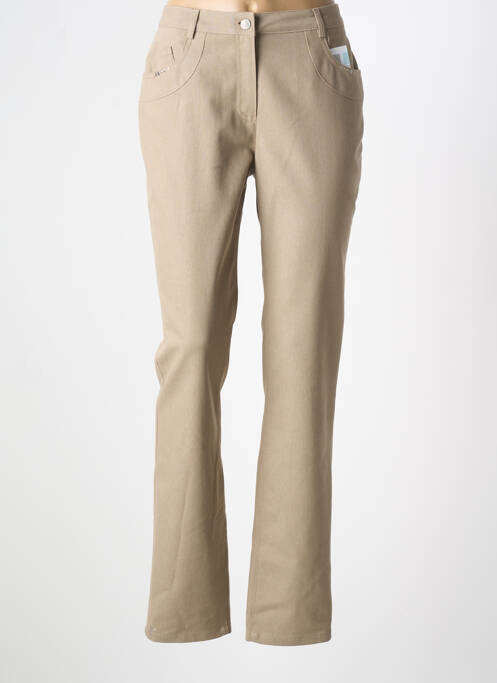 Jeans coupe slim marron PAUPORTÉ femme