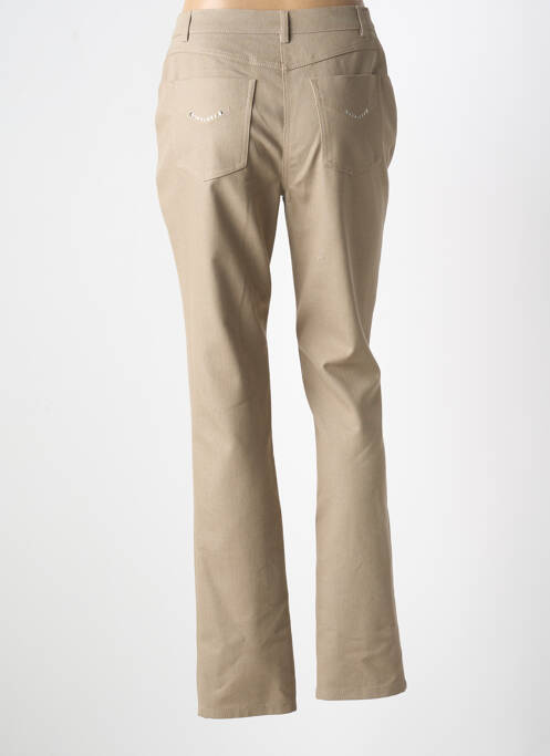 Jeans coupe slim marron PAUPORTÉ femme