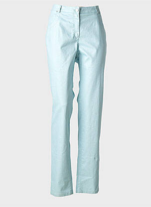 Pantalon slim tissage enduit taille normale bleu PAUPORTÉ femme