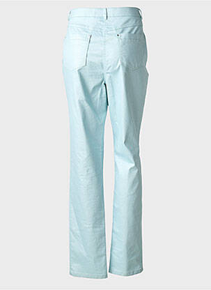 Pantalon slim tissage enduit taille normale bleu PAUPORTÉ femme