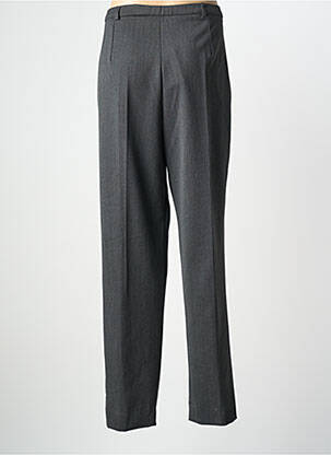 Pantalon droit fermeture zippée sous rabat boutonné gris WEINBERG femme