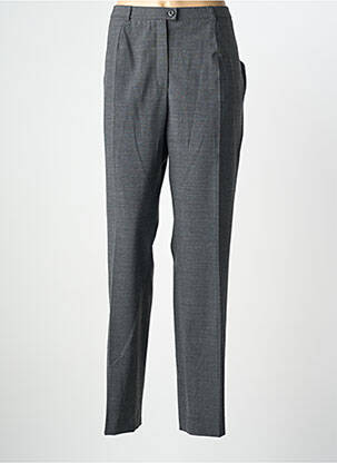 Pantalon droit taille à pinces gris WEINBERG femme