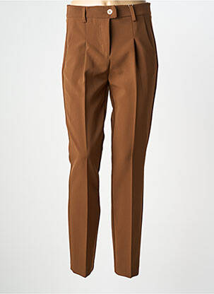 Pantalon slim poches marron WEINBERG femme