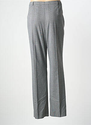 Pantalon droit fermeture zippée sous rabat boutonné gris WEINBERG femme