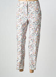 Pantalon 7/8 fermeture zippée sous rabat boutonné rose WEINBERG femme