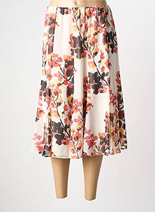 Jupe mi-longue coupe évasée beige WEINBERG femme