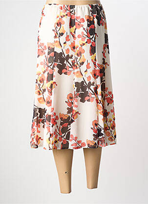 Jupe mi-longue coupe évasée beige WEINBERG femme