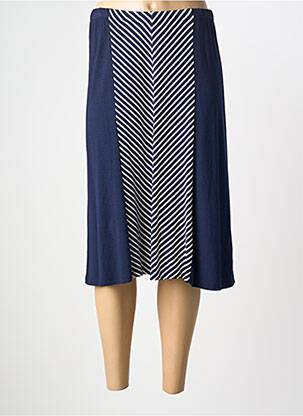 Jupe mi-longue stretch bleu PAUPORTÉ femme
