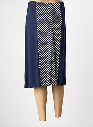 Jupe mi-longue stretch bleu PAUPORTÉ femme