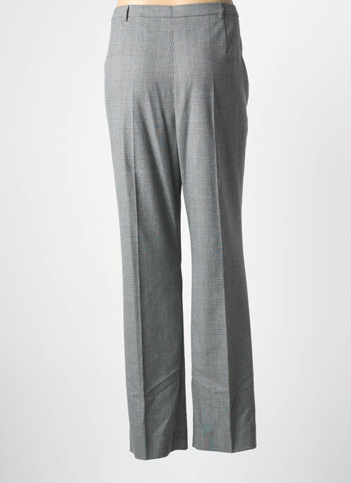 Pantalon droit fermeture zippée sous rabat boutonné gris WEINBERG femme