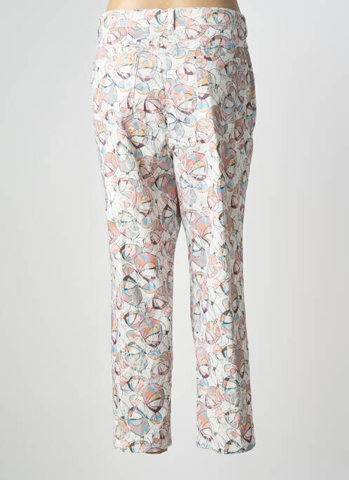 Pantalon 7/8 fermeture zippée sous rabat boutonné rose WEINBERG femme