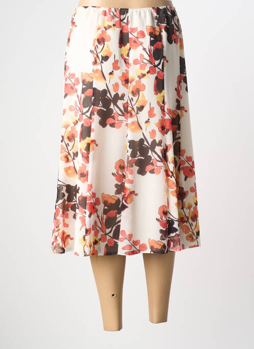 Jupe mi-longue coupe évasée beige WEINBERG femme
