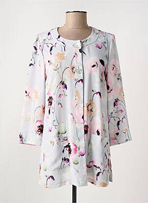 Veste casual col rond gris WEINBERG femme