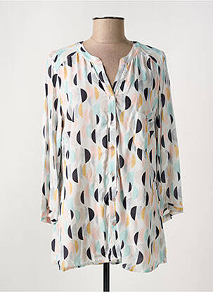 Chemisier coupe cintrée manches 3/4 blanc WEINBERG femme