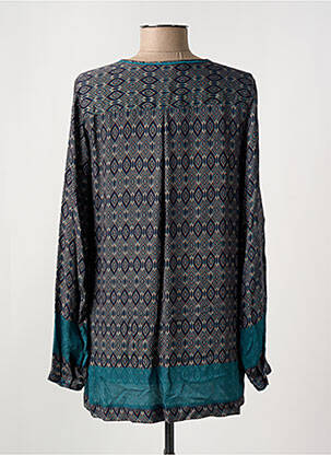 Blouse col rond manches longues bleu TERRE DE FÉES femme