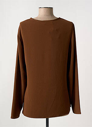 Blouse manches longues manches longues marron WEINBERG femme