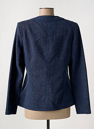Veste casual epaulette bleu WEINBERG femme